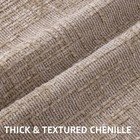 Decoruhome Oatmeal Chenille Throw Pillow Covers 26x26 Set Of 2 Thick Textured