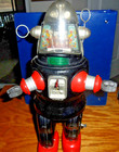 1957 Nomura Mechanized Tin Toy    robby Robot     Battery Op 13  Japan Early Version