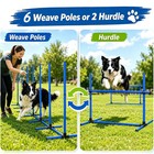 6 Weave Poles Or 2 Hurdle Dog Agility Set  Indoor   Outdoor