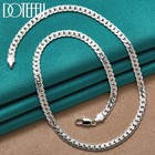 925 Sterling Solid Silver Chain Necklace Jewelry For Women Men Fashion Gift