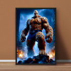 The Thing Ben Grimm Fantastic Four Marvel Comic Poster Print - No Frame