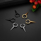 Gothic Rock Stainless Steel Men Women Spike Cone Drop Hoop Huggie Earrings