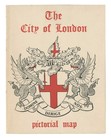 Vintage Map  the City Of London  Mary Sims  1960