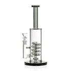 Grav   14mm Smoke Coil Showerhead Water Pipe 14  Borosilicate Glass Wide Base