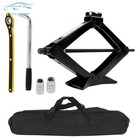 Heavy Duty 3 Ton Scissor Jack Set Car Lift Jack Kit Spare Tire Lug Wrench Tool