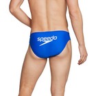 Speedo Men Blue With White Back Logo Brief Bikini Swimwear Size 30 36