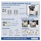 Fixotech Soft Serve Ice Cream Machine Parts  Standard  White And Black 
