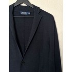 Polo Ralph Lauren Mens M Navy Linen Wool Knit Cardigan Blazer Jacket Slim Fit
