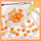 Naiska Orange Hair Beads Loc Dreadlock Jewelry