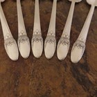 Is First Love Set 6 Teaspoons Spoons 1847 Rogers Vtg Silverplate Flatware Lot F