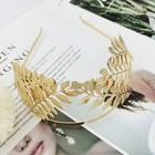 Wlbon Leaf Headband Roman Goddess Crown Hair Hoops Bands Golden Leaves Gold