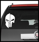 Vinyl Decal Truck Car Sticker Laptop - Spartan 300 Helmet Skull