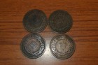 Four New Brunswick Bronze One Cents 3-1861  1- 1864