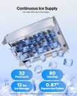 Vevor Commercial Ice Maker 80lbs 24h Ice Machine 12lbs Storage Bar Restaurant