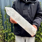 12lb Natural Clear Quartz Crystal Column Tower Polished Healing Stone Homedecor