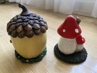 Fairy Garden Lot- Acorn And Mushroom House Michael   s Celebrate It Tiny Treasures