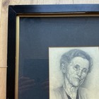 Edward Fothergill - Antique Pencil Sketch Of An Older Lady Signed   Dated  19 29
