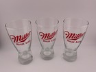 3 Vintage Miller High Life 10oz Beer Glasses - Bar Pub -  A5