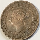 1891 Canada Large Cent  Sl-sd Small Date Small Leaves