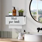 Solid Wood Paper Towel Dispenser Wall Mount Commercial Paper Towel Holder With L