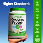 Orgain Organic Protein Powder  Plant Based  Vanilla Bean  1 02 Lb