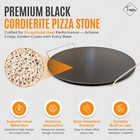 Pizza Stone Set 13  Black Cordierite Oven Grill W  Peel  Cutter     Tenovu Supply