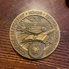 Vintage For God And Country American Legion Bronze Medal Token Coin High Relief