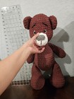 Large Hand Crochet Teddy Bear Amigurumi Stuffed Animal Plush Toy