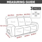 3 Seat Soft Recliner Sofa Cover With Pocket Strech Couch Slipcover Protector