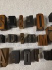 Antique Vintage Letterpress Wood   Metal Letters   Numbers Qty 21 Varied Sizes