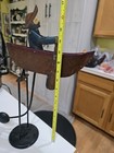 Vintage Balancing Toy Pendulum Painted Metal Man In A Row Boat 17 Inch High