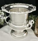 Champagne Bucket Silver Plated Wine Cooler Rogers Silver Ice Bucket Silver Vase