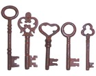 Antique Iron Skeleton Keys  25 - 100pc Wedding Favors