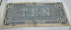 Civil War 1864  10 Ten Dollars Richmond Confederate States Of America Note
