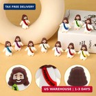 40 Pcs Mini Jesus Figurines In Bulk  Little Jesus Loves You Figures To Hide Tiny
