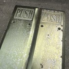 Antique   Vintage Door Push Plates Brass Or Bronze Old Door Hardware Lot Of 2