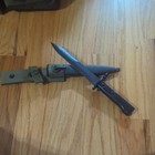South African Uzi Bayonet With Scabbard And Frog