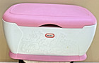     rare    vintage    little Tikes    pink White Toy Box    original Model    large     nice