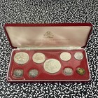 1973 Bahamas 9x Coin Proof Set Lot b3353 Silver  With Case   C o a 