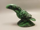 Toucan Bird Figurine Ruby And Zoisite Hand Carved Stone Carving  o362
