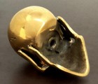 Nautical Solid Brass Heavy Skull Head Handle For Wooden Walking Cane stick