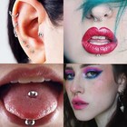 104pcs Piercing Kit 14g16g Kit Piercing Kits For All Piercings  stainless Steel 