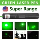 9900miles 532nm Green Laser Pointer Pen Light Astronomy Beam Rechargeable Lazer