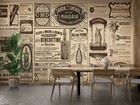 3d Vintage Newspaper Pattern Self-adhesive Removable Wallpaper Murals Wall