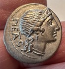  38  Roman Republic  Silver Denarius Ancient Coin   Pre-empire
