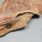 Vintage 1930s Baseball Glove Leather Split Finger Mitt Antique Button Sports