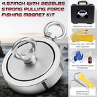 2625 Lbs Fishing Magnet Kit Double Sided Magnet Fishing Kit And Rope With Case