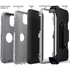 For Apple Iphone 14 pro 14 Plus Rubber Soft Case Shockproof Hard Cover Belt Clip