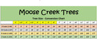 Moose Creek Trees - Variety Pack  d - 12 Pcs  4 x3    5 x4    6 x5  Ho N Z Scale