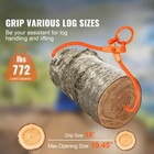 Log Skidding Tongs 18 Inch 2 Claw Log Lifting Tongs Heavy Duty 772 Lbs